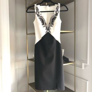 Roberto Cavalli Cocktail Dress Beaded Neckline